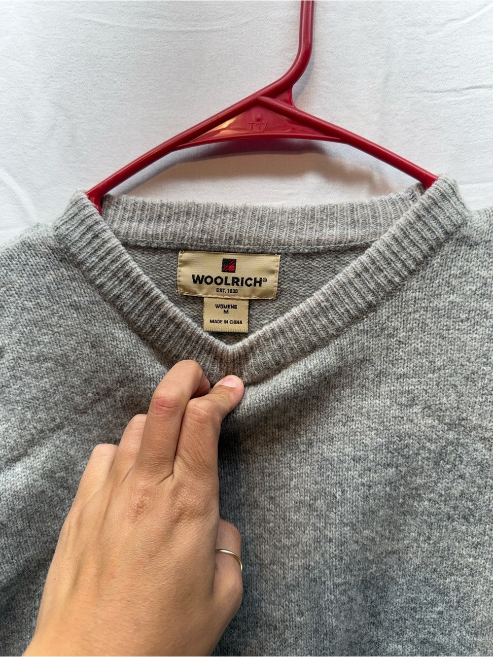 Woolrich 100% Lambswool Sheep Sweater Women M Gray Fair Isle Cottagecore - Picture 2 of 10